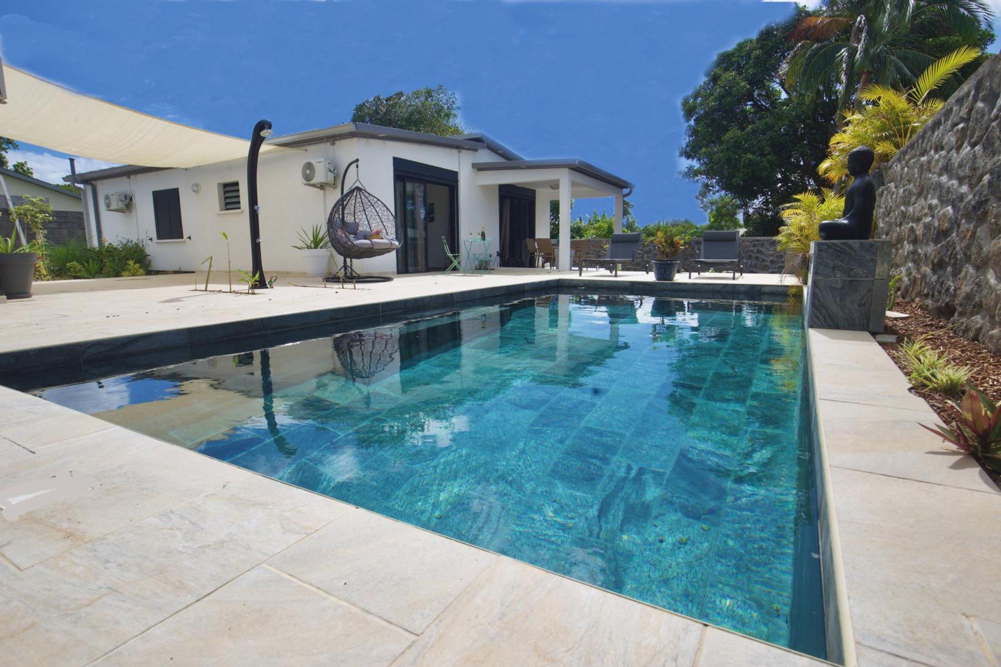 Villa Du Beau Vallon 2 Jacuzzi Privatif Et Piscine Chauffee Partagee Saint-Benoît Esterno foto